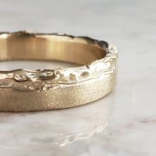 Load image into Gallery viewer, Mountain Peak Band, 10k Yellow Gold, 4mm wide