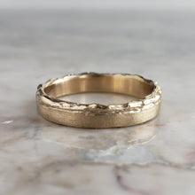 Load image into Gallery viewer, Mountain Peak Band, 10k Yellow Gold, 4mm wide