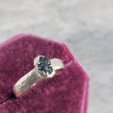 Load image into Gallery viewer, Rough Sapphire Ring, Silver