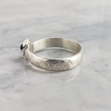 Load image into Gallery viewer, Rough Sapphire Ring, Silver