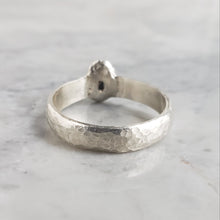 Load image into Gallery viewer, Rough Sapphire Ring, Silver
