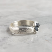 Load image into Gallery viewer, Rough Sapphire Ring, Silver