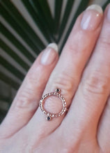 Load image into Gallery viewer, Black Diamond Wreath Ring, 10k Rose Gold, Size 6.5