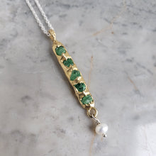Load image into Gallery viewer, Rough Tsavorite Necklace, L

