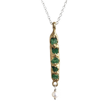 Load image into Gallery viewer, Rough Tsavorite Necklace, L
