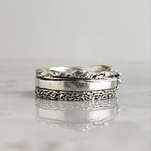 Load image into Gallery viewer, Rough Diamond and Ruby Ring, Silver