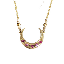 Load image into Gallery viewer, Up Turned Crescent Moon Necklace