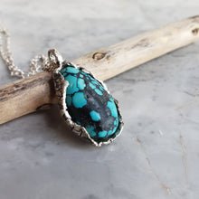 Load image into Gallery viewer, Turquoise Necklace in Sterling Silver