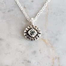 Load image into Gallery viewer, Mystic Eye Necklace in Green Sapphire and Sterling Silvere