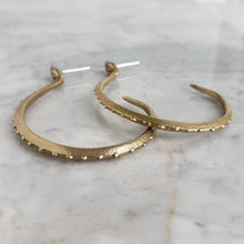 Load image into Gallery viewer, Silver Snake Hoop Earrings