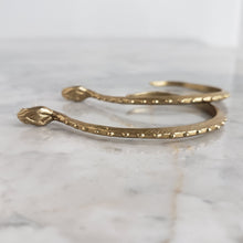 Load image into Gallery viewer, Silver Snake Hoop Earrings