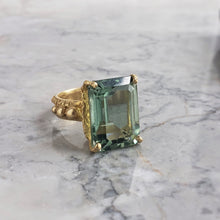 Load image into Gallery viewer, Enchantress Ring, Bronze, Green Amethyst