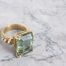 Load image into Gallery viewer, Enchantress Ring, Bronze, Green Amethyst