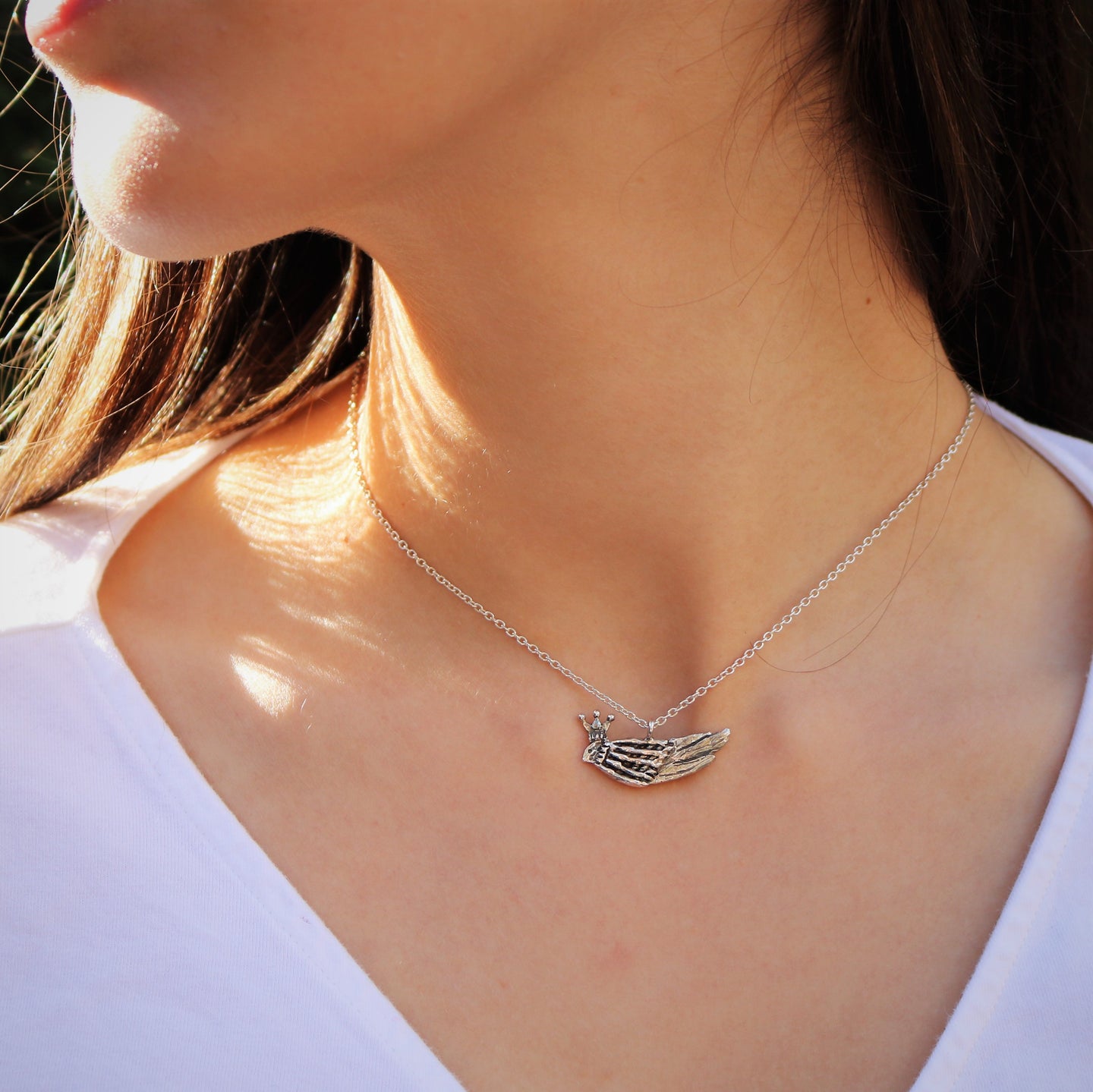 Rare Bird Necklace in Sterling Silver