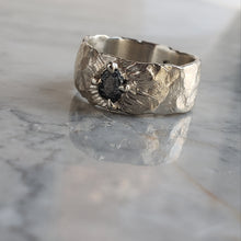 Load image into Gallery viewer, Rough Diamond Ring in Silver