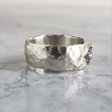 Load image into Gallery viewer, Rough Diamond Ring in Silver