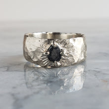 Load image into Gallery viewer, Rough Diamond Ring in Silver