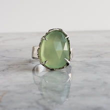 Load image into Gallery viewer, Green Chalcedony Ring in Silver