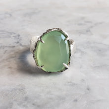 Load image into Gallery viewer, Green Chalcedony Ring in Silver