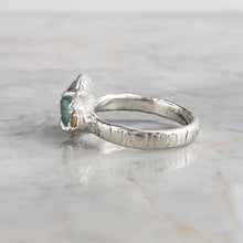 Load image into Gallery viewer, Apatite and Yellow Sapphire Ring in Silver