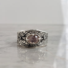 Load image into Gallery viewer, Lace Ring, Mauve Sapphire in Sterling Silver