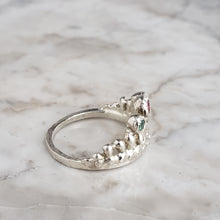 Load image into Gallery viewer, Mermaid Crown, Sapphire and Emerald, Sterling Silver