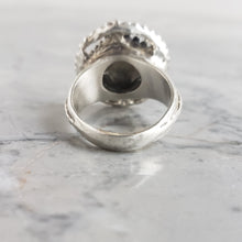 Load image into Gallery viewer, Beaded Circle Sacred Eye Ring, Sterling Silver