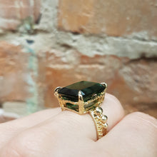 Load image into Gallery viewer, Enchantress Ring, Bronze, Synthetic Emerald