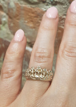 Load image into Gallery viewer, Mermaid Crown, Diamonds,10k Yellow Gold, Size 6