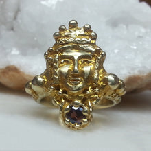 Load image into Gallery viewer, Empress Ring in Bronze and Garnet