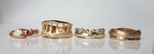 Load image into Gallery viewer, The Batlló Crown Ring, Rough Diamonds, 10k Yellow Gold