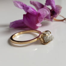 Load image into Gallery viewer, Kya Ring, Rough Diamond Engagement Ring, 10k yellow Gold