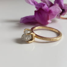 Load image into Gallery viewer, Kya Ring, Rough Diamond Engagement Ring, 10k yellow Gold