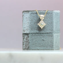 Load image into Gallery viewer, Byzantine Rose Cut Diamond Necklace in 10k Yellow Gold