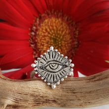 Load image into Gallery viewer, Sacred Eye Ring, Sterling Silver