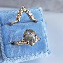 Load image into Gallery viewer, Elowen Rough Diamond Engagement Ring,10k yellow Gold, Size 6.5