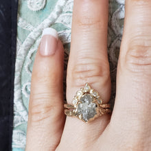 Load image into Gallery viewer, Elowen Rough Diamond Engagement Ring,10k yellow Gold, Size 6.5