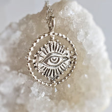 Load image into Gallery viewer, Sacred Eye Halo Amulet in Sterling Silver