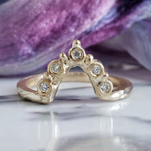 Load image into Gallery viewer, Elen Band, Diamond,10k Yellow Gold, Size 6.25