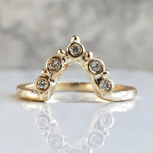 Load image into Gallery viewer, Elen Band, Diamond,10k Yellow Gold, Size 6.25