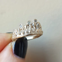 Load image into Gallery viewer, Mermaid Crown, Diamonds,10k Yellow Gold, Size 6