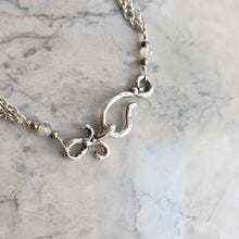 Load image into Gallery viewer, Labradorite and Garnet Necklace in Sterling Silver