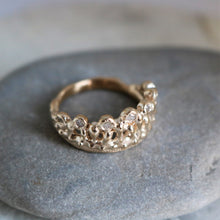Load image into Gallery viewer, Mermaid Crown, Diamonds,10k Yellow Gold, Size 6