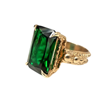 Load image into Gallery viewer, Enchantress Ring, Bronze, Synthetic Emerald