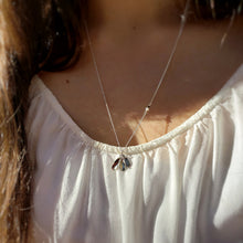 Load image into Gallery viewer, Flower Petal Necklace in Sterling Silver
