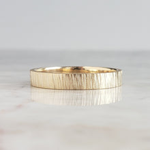Load image into Gallery viewer, Flat Textured Band, 10k Yellow Gold
