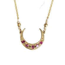 Load image into Gallery viewer, Up Turned Crescent Moon Necklace
