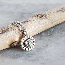 Load image into Gallery viewer, Mystic Eye Necklace in Green Sapphire and Sterling Silvere

