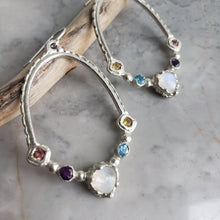 Load image into Gallery viewer, Moonstone, Amethyst, Blue Topaz and Yellow sapphire in Sterling Silver

