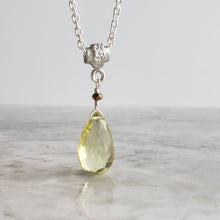 Load image into Gallery viewer, Citrine Necklace in Sterling Silver
